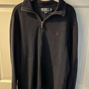 Polo Ralph Lauren Men’s 1/4 Zip Navy Sweater Medium